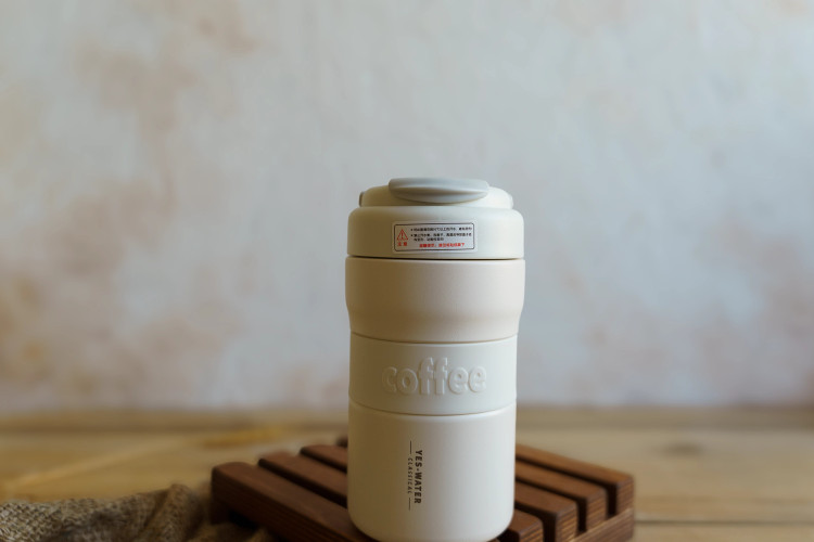 تراول ماگ درجه دار کافی سفید