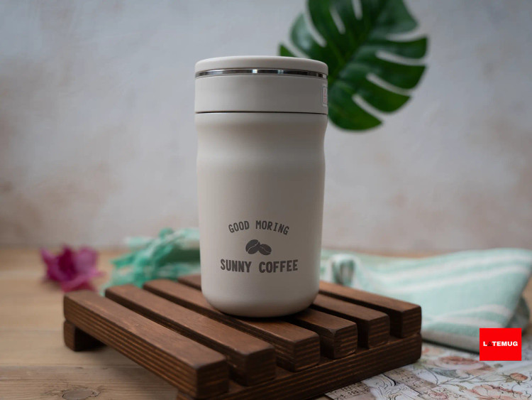 تراول ماگ گودمورنینگ(sunny coffee )سفید