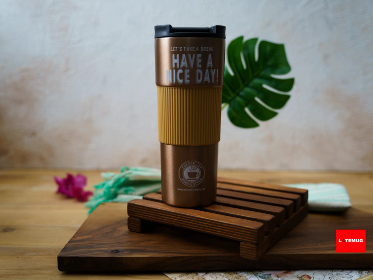 تراول ماگ HAVE A NICE DAYطلایی