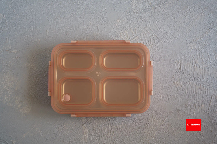 ظرف غذا(لانچباکس) داخل استیل واشر جدا گلبهی