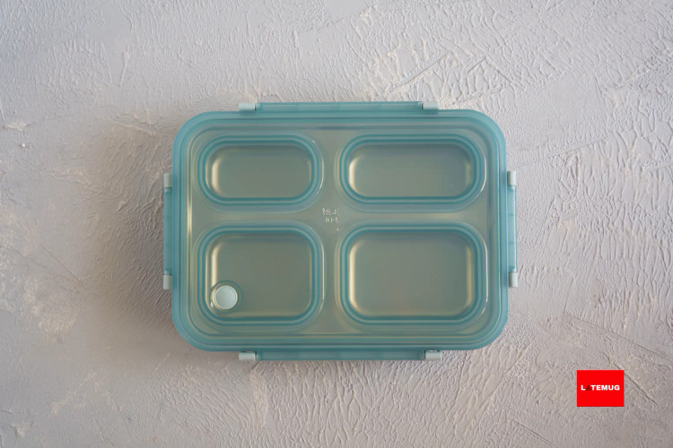 ظرف غذا (لانچباکس )داخل استیل واشر جدا آبی