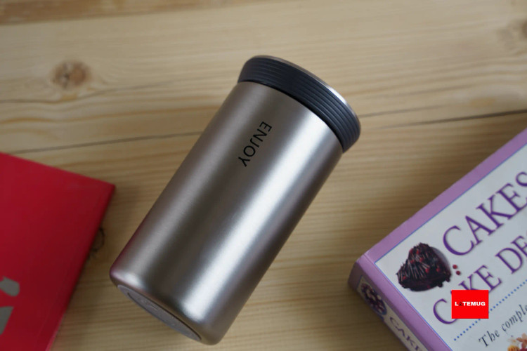 تراول ماگ ۳۵۰میل توری دار enjoy استیل