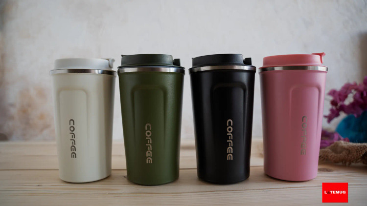 تراول ماگ کافی لیزری دارای ۴رنگ