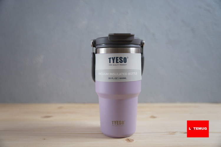 تراول ماگ دوحالته تایسو TYESO حجم ۶۰۰میل رنگ یاسی (بنفش)