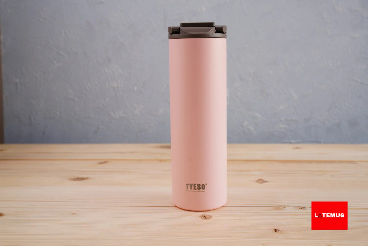 تراول ماگ تایسو TYESO درب قفلدار رنگ صورتی پاستیلی
