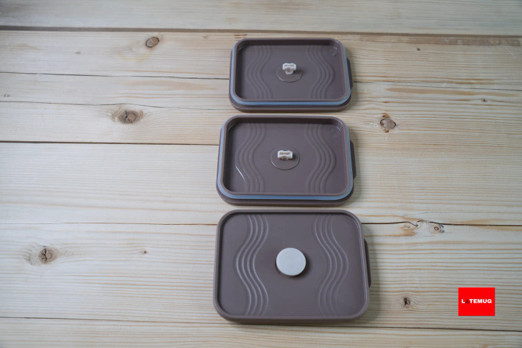 هر سه ظرف درب جدا دارند و هر درب واشر و سوپاپ خروج بخار دارد