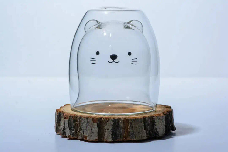 ماگ پیرکس دو جداره خرسی