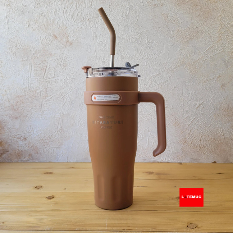 تامبلر دسته بغل سیتارایوری حجم 1200میل رنگ قهوه ای